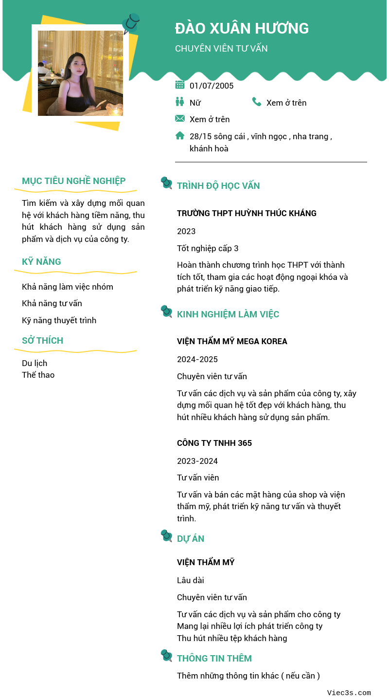 CV ứng viên