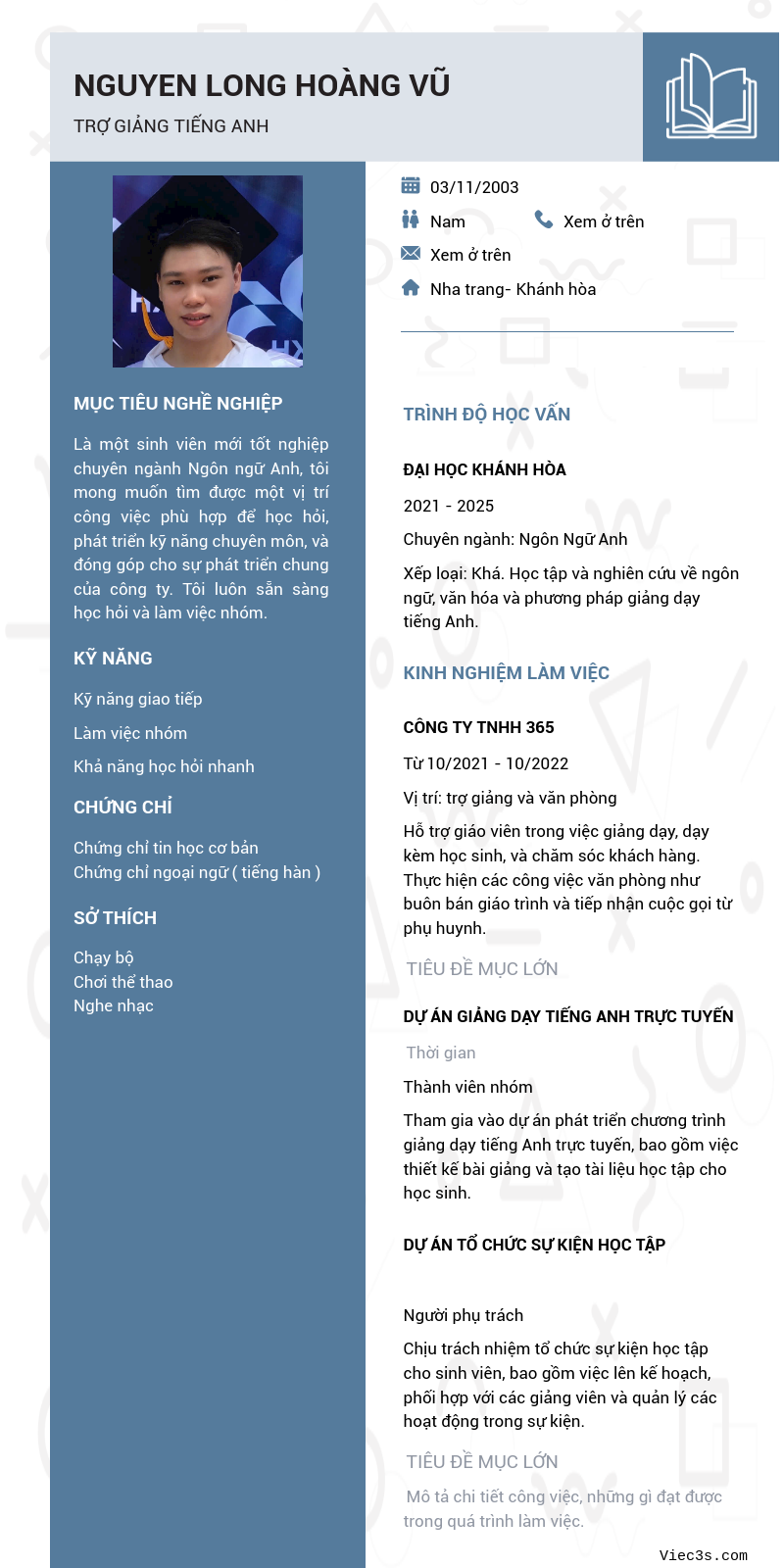CV ứng viên