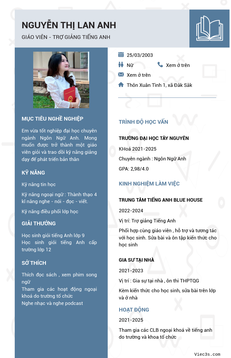 CV ứng viên