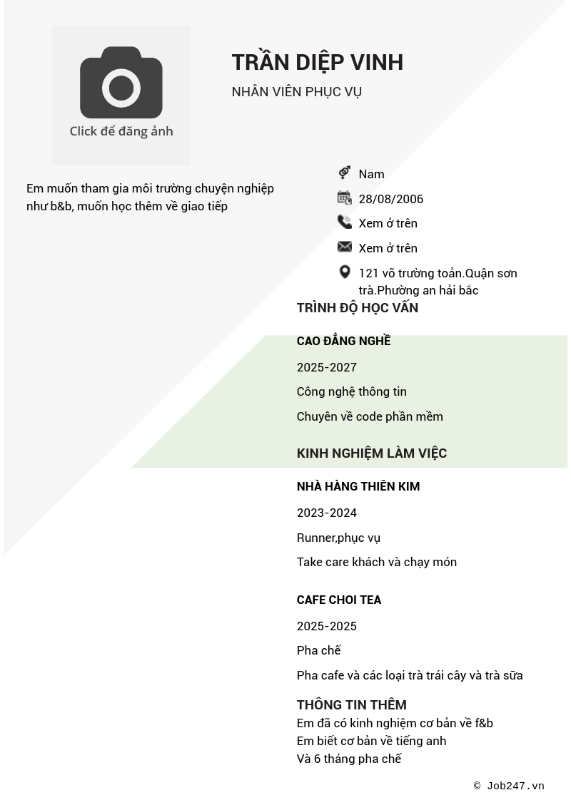CV ứng viên