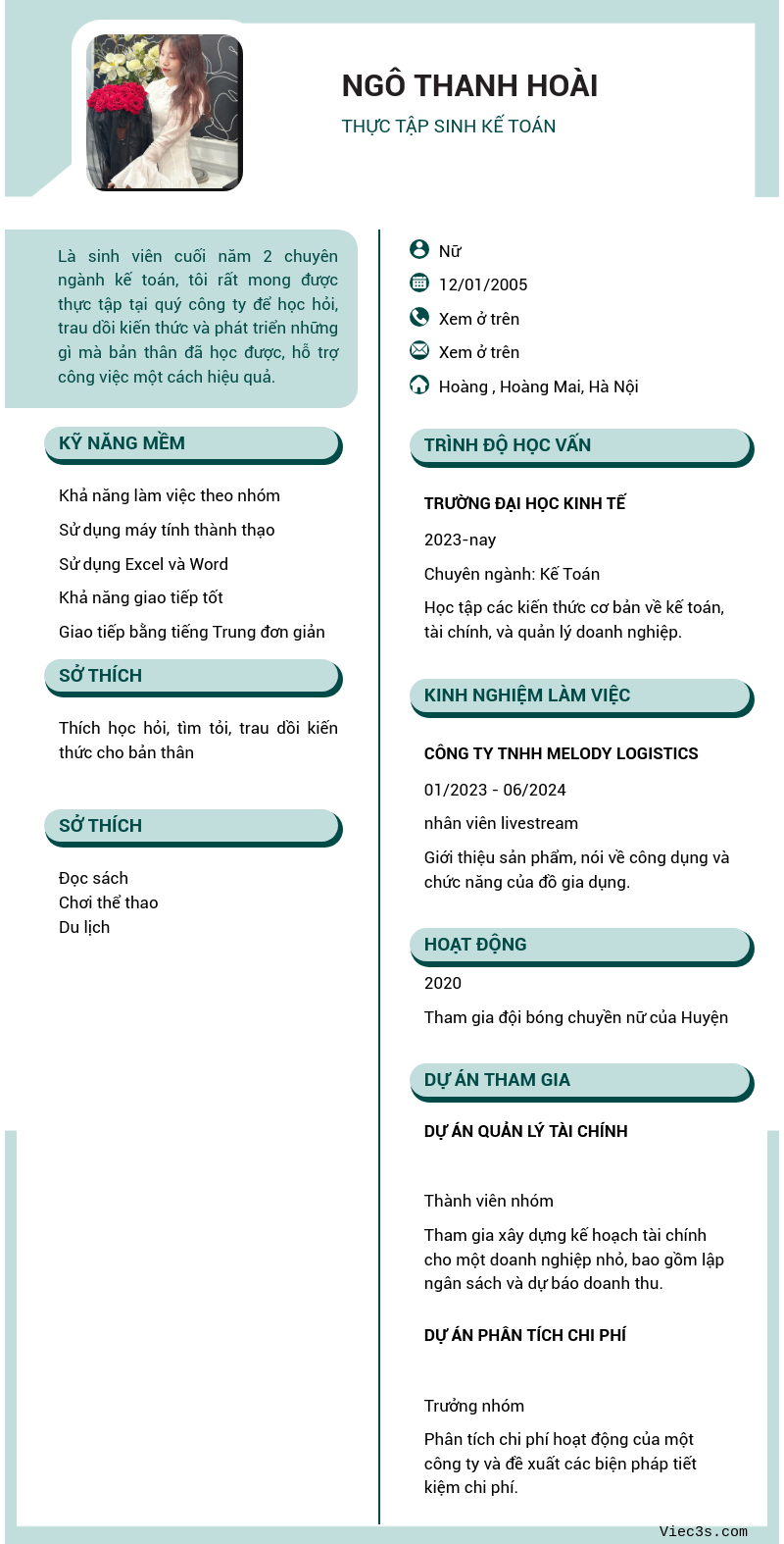 CV ứng viên
