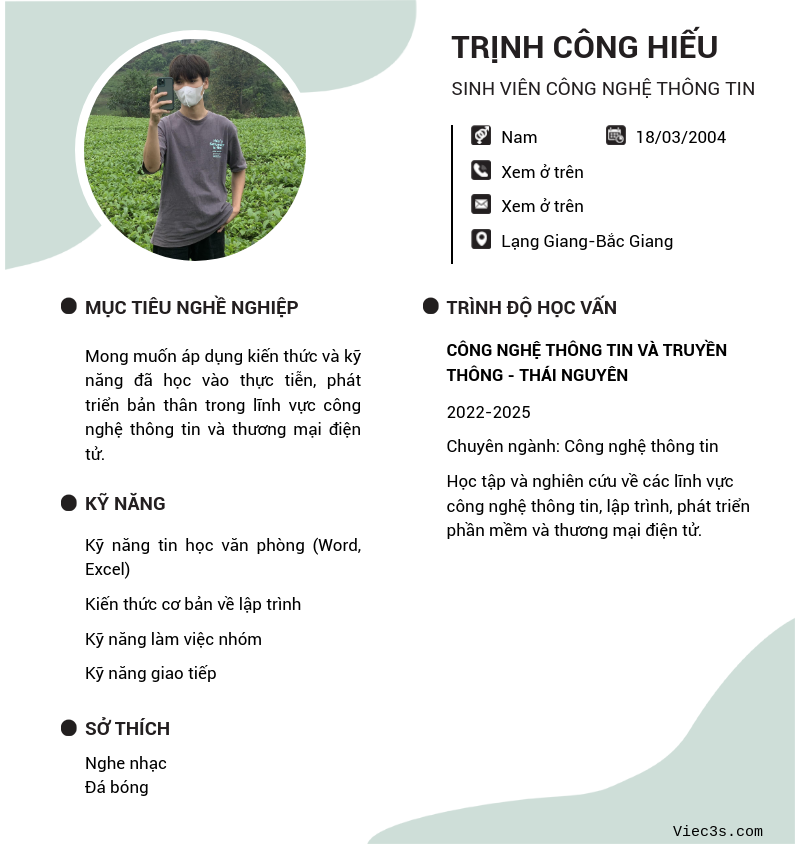 CV ứng viên