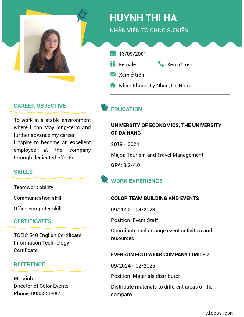 CV ứng viên