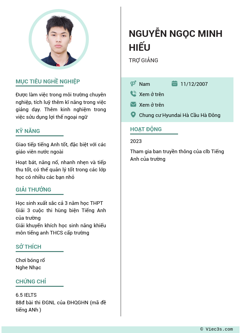 CV ứng viên