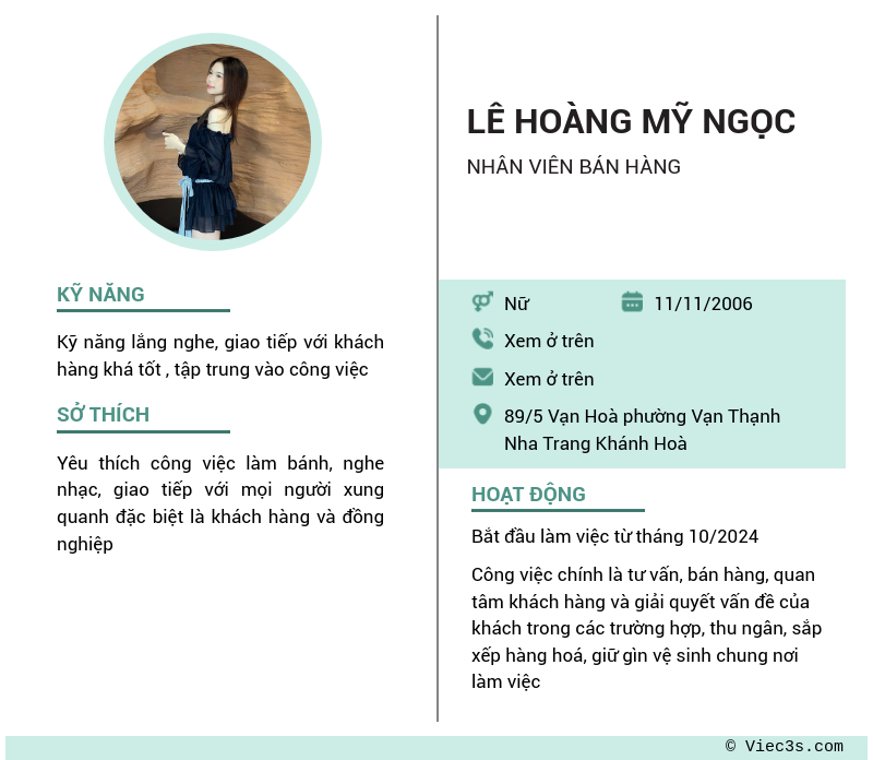 CV ứng viên