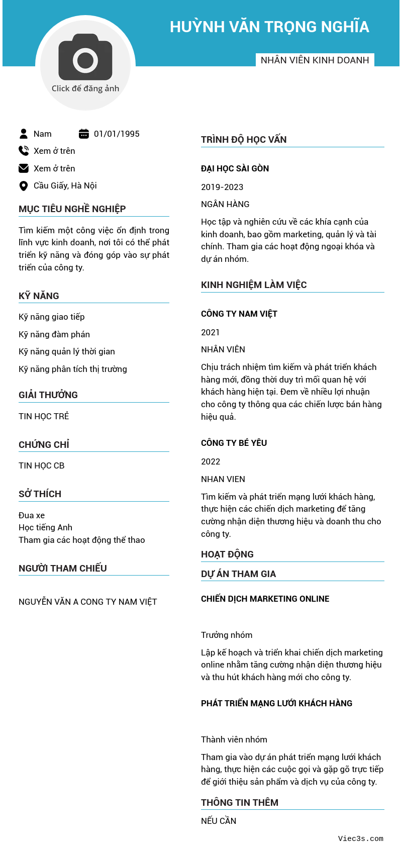 CV ứng viên