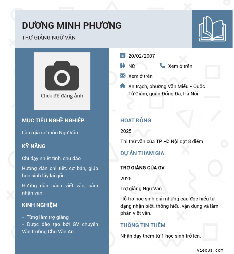 CV ứng viên
