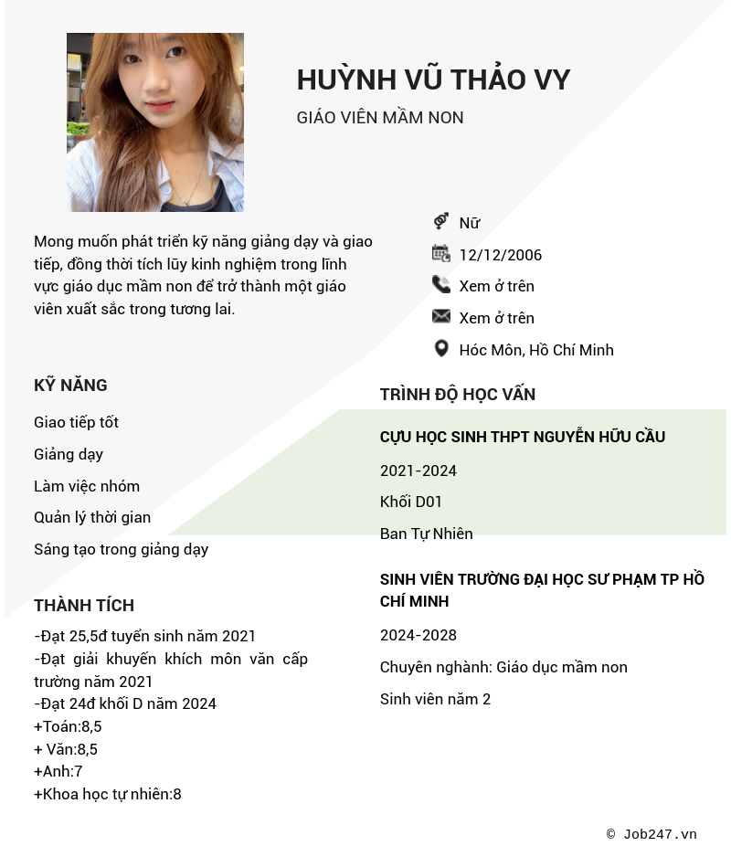 CV ứng viên