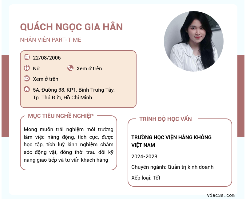 CV ứng viên