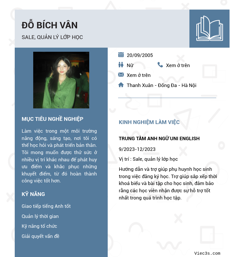 CV ứng viên