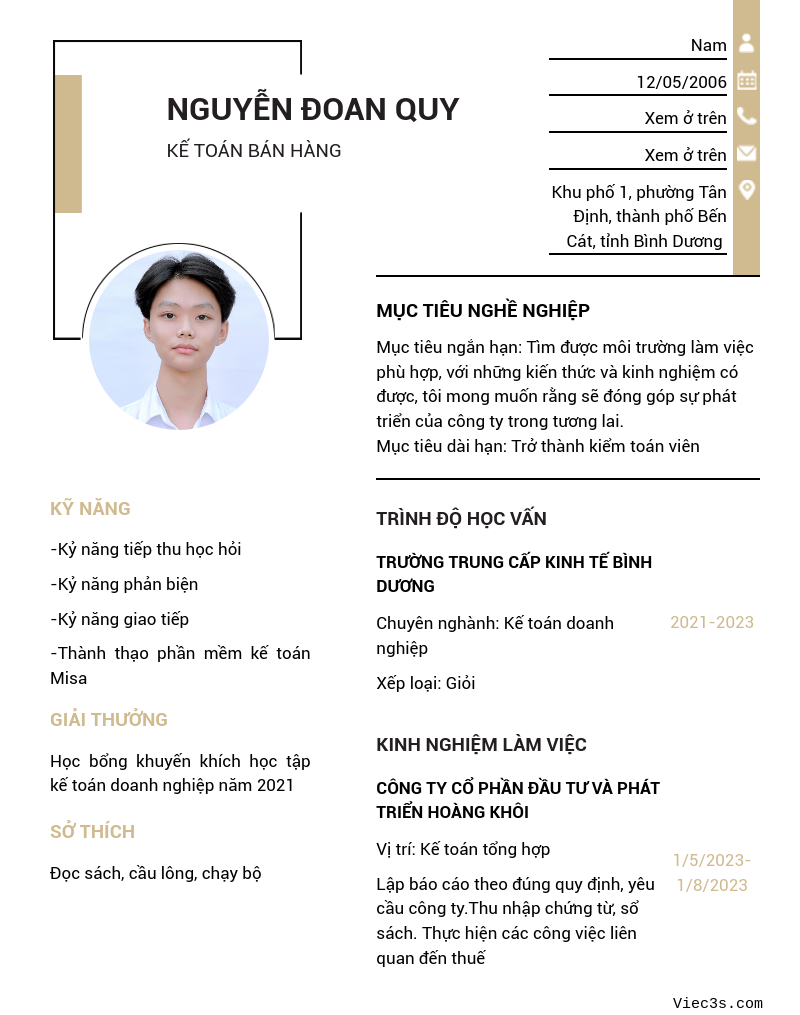 CV ứng viên