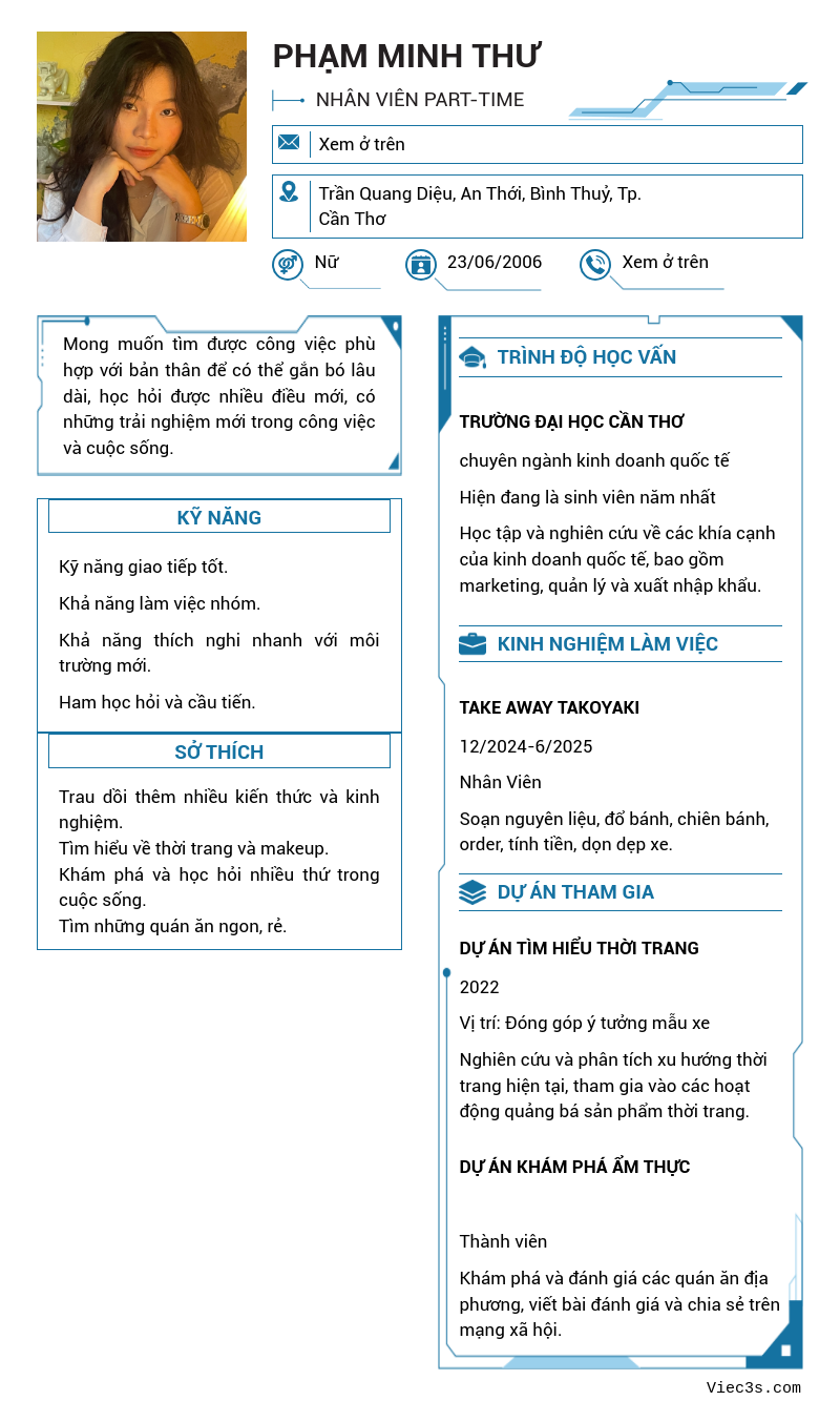 CV ứng viên
