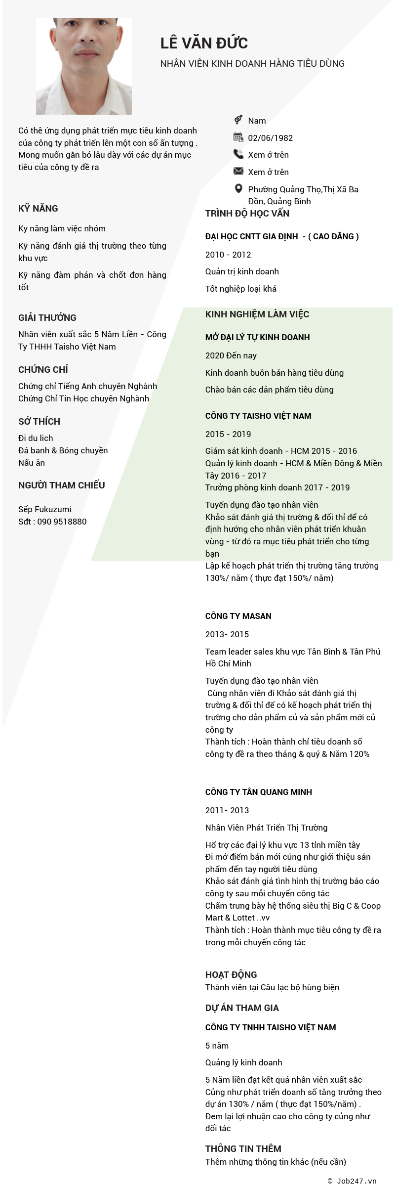 CV ứng viên