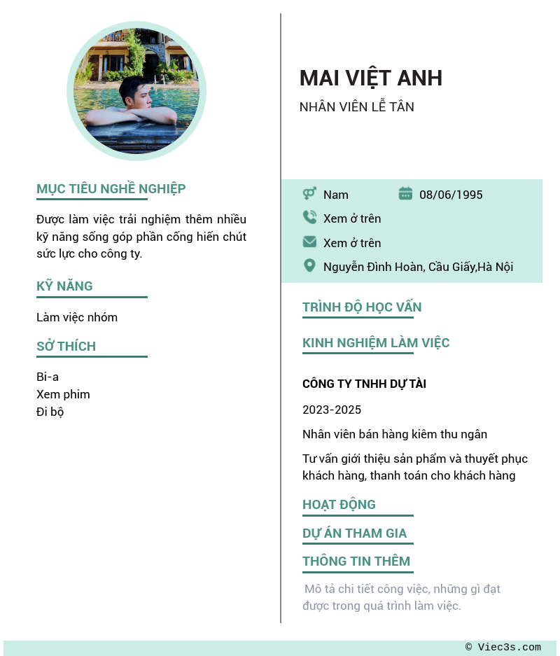 CV ứng viên