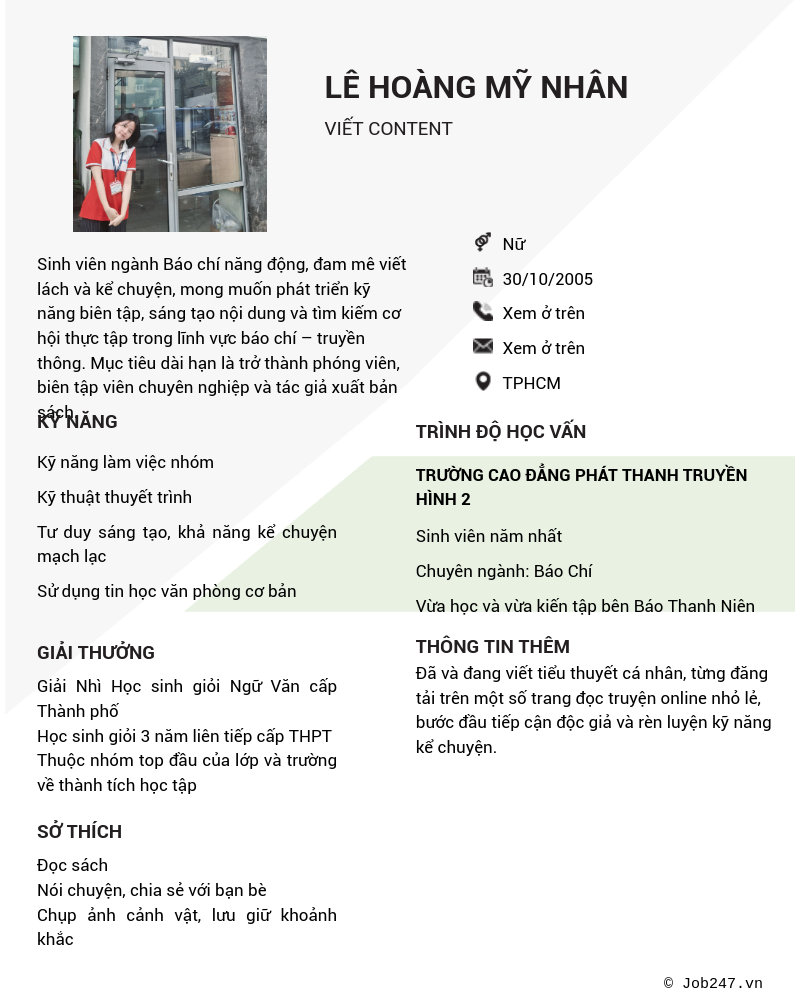 CV ứng viên