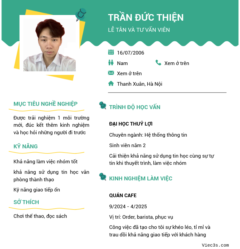CV ứng viên