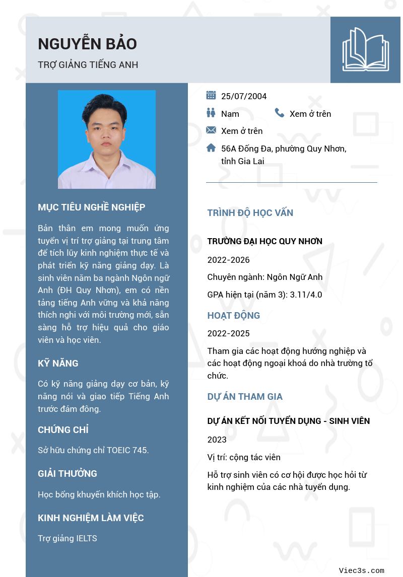 CV ứng viên