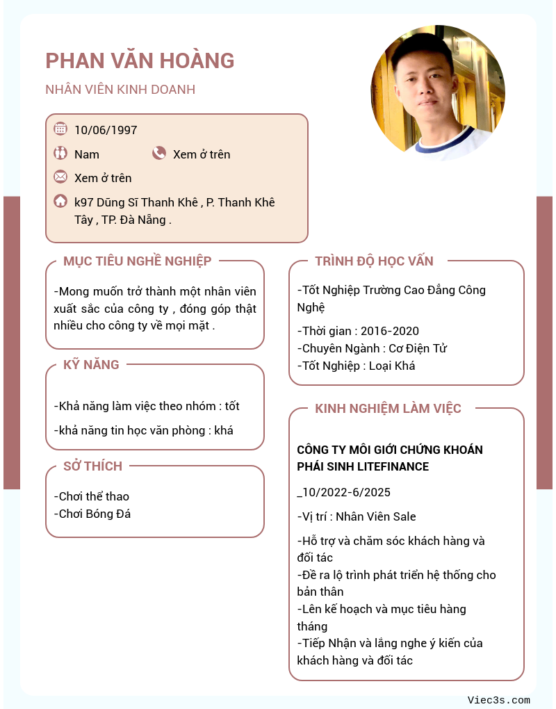 CV ứng viên