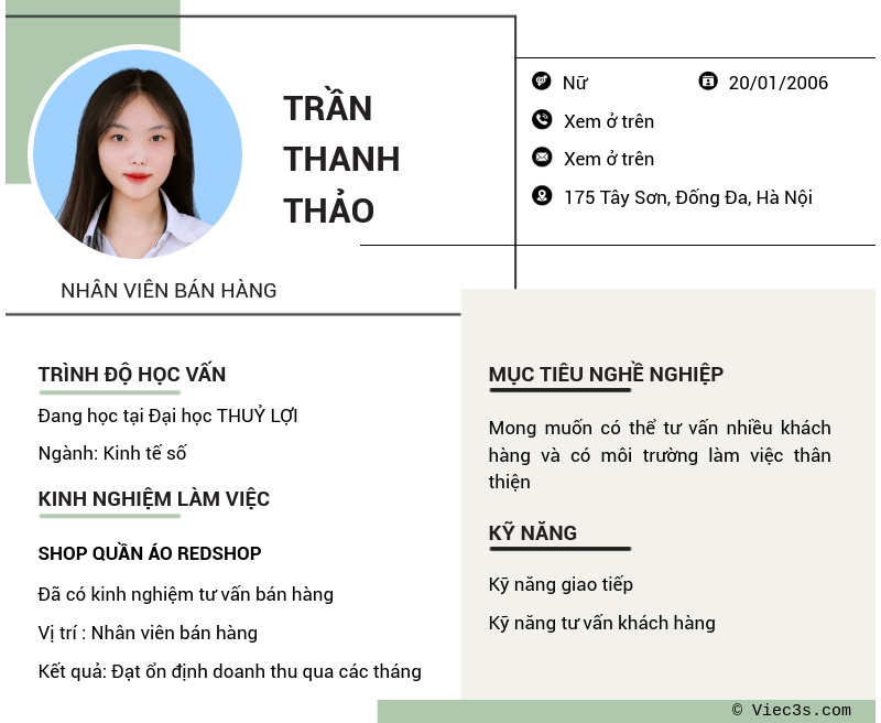 CV ứng viên