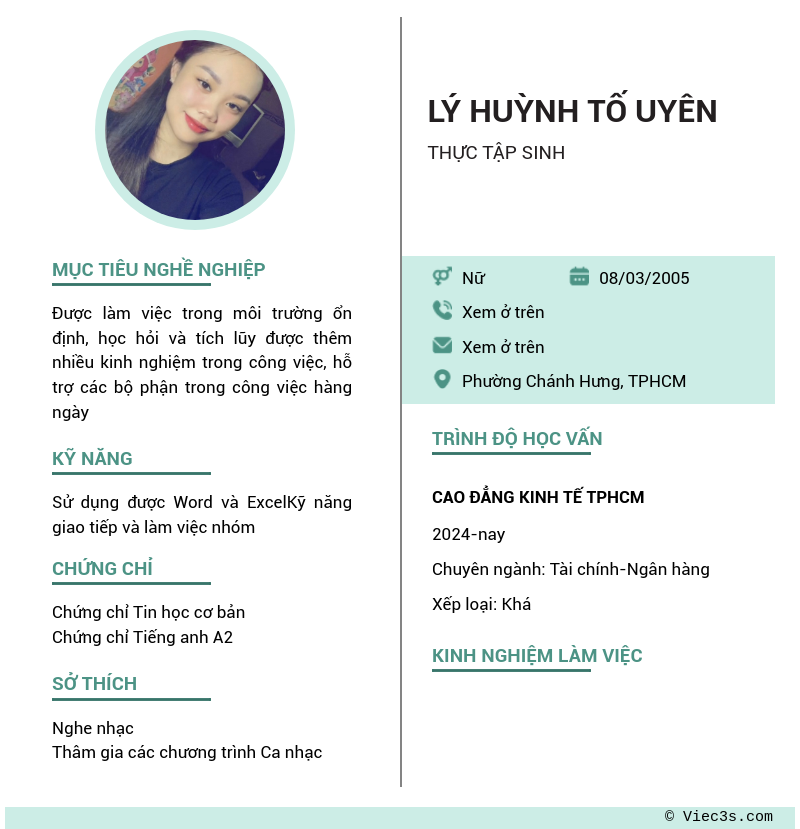 CV ứng viên