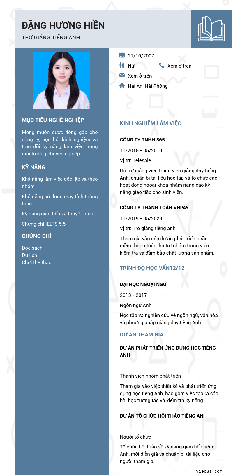 CV ứng viên