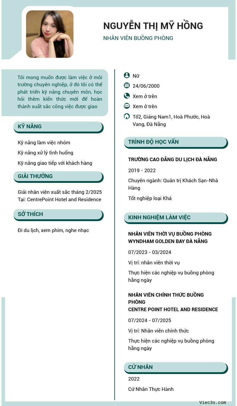 CV ứng viên