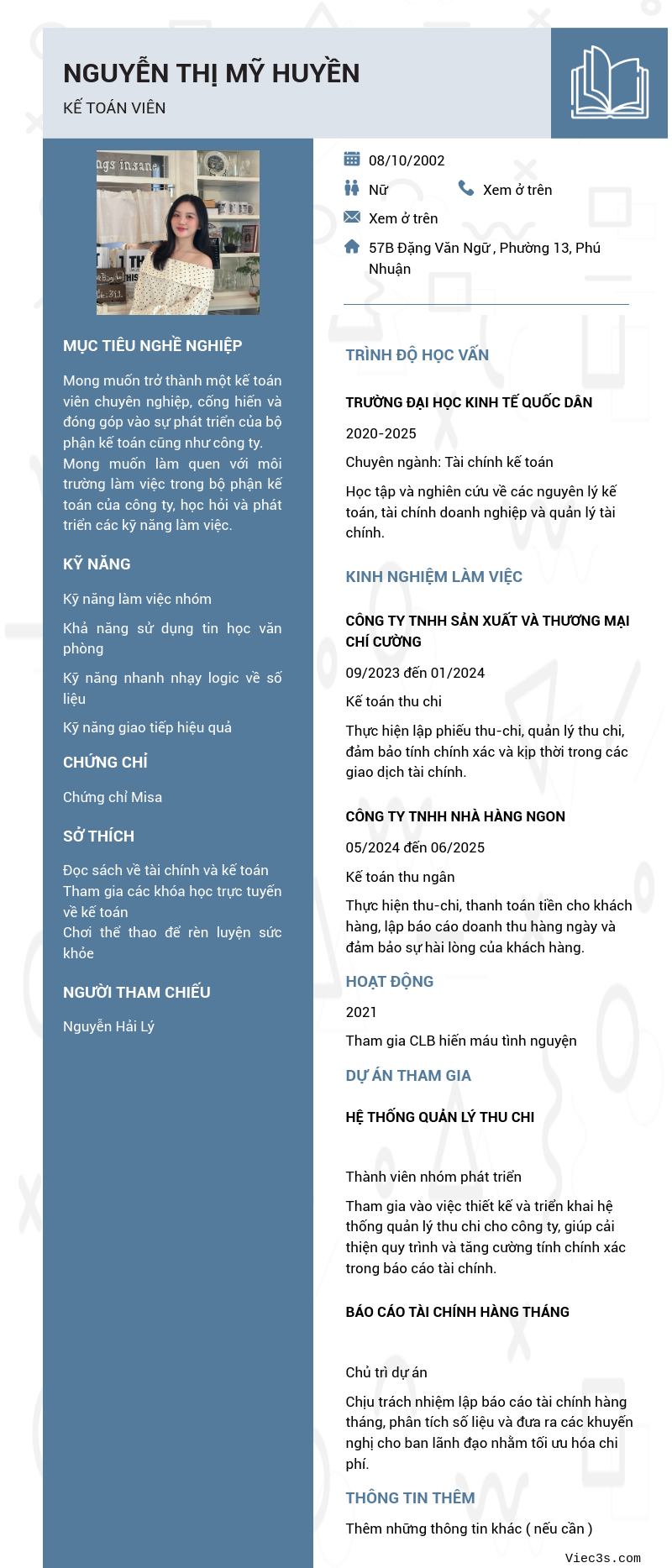 CV ứng viên