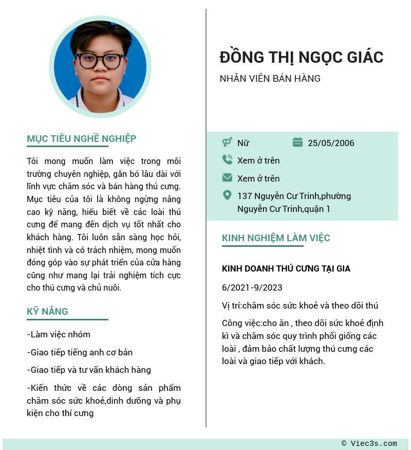CV ứng viên