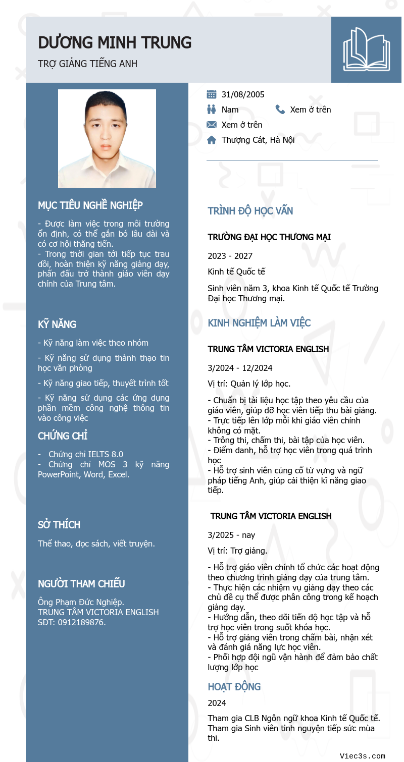 CV ứng viên