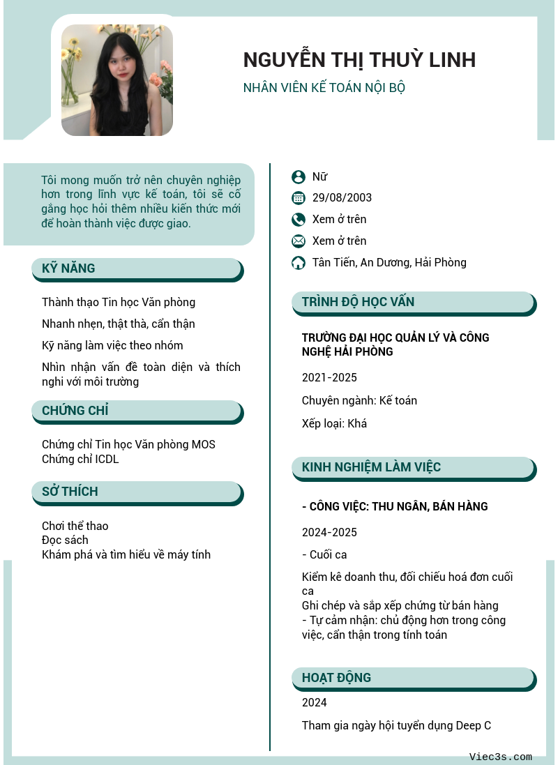 CV ứng viên
