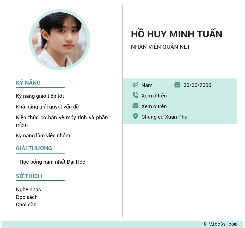 CV ứng viên