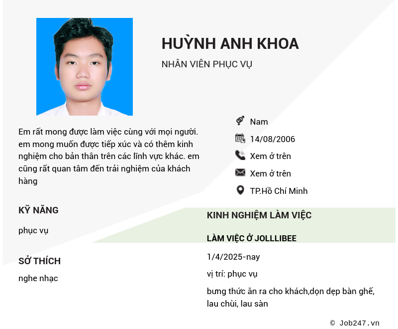 CV ứng viên