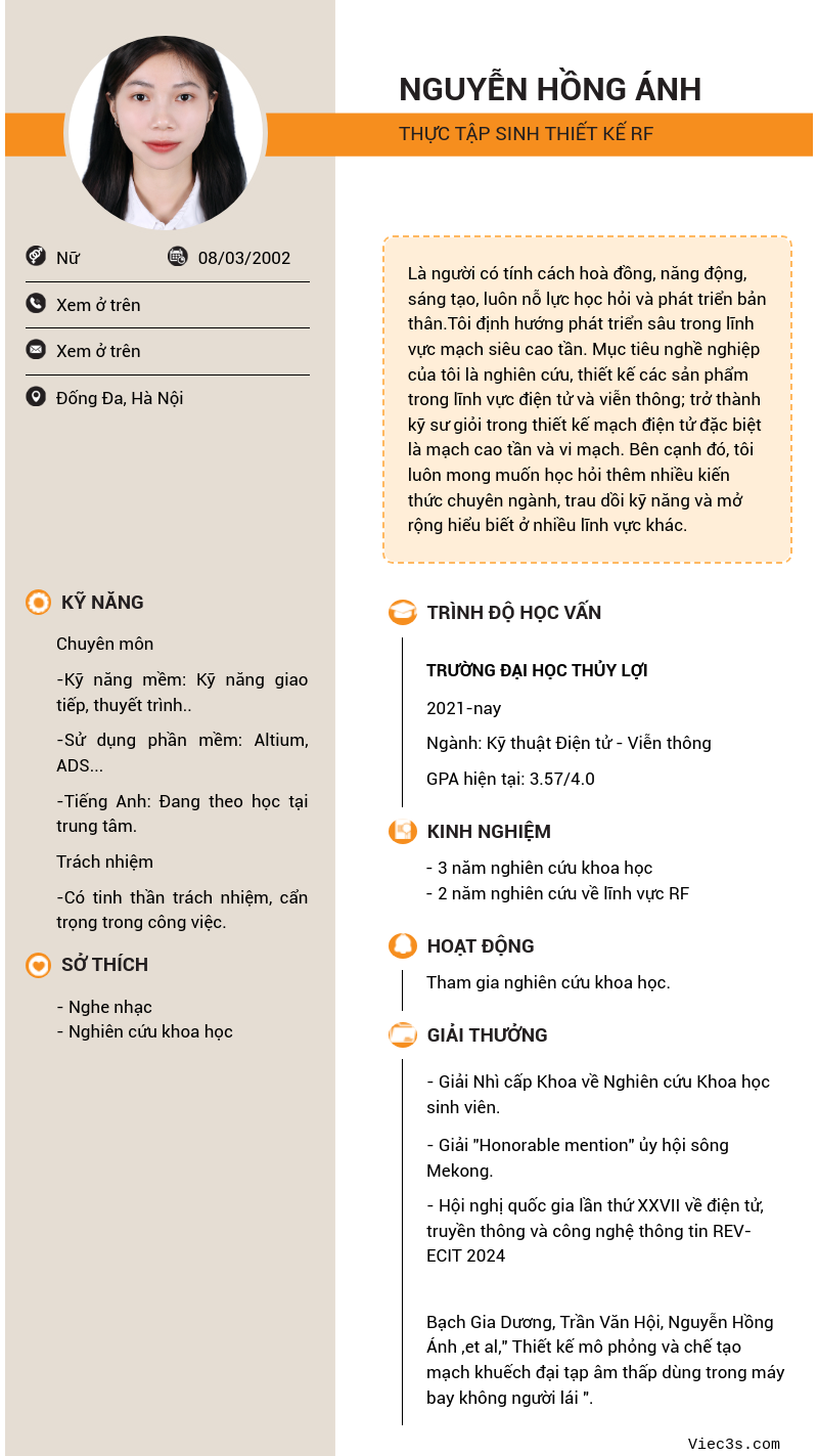 CV ứng viên