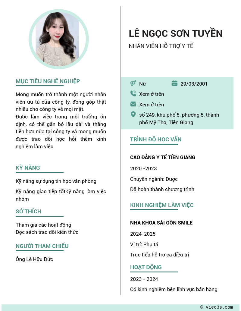 CV ứng viên