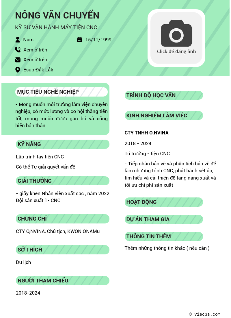 CV ứng viên
