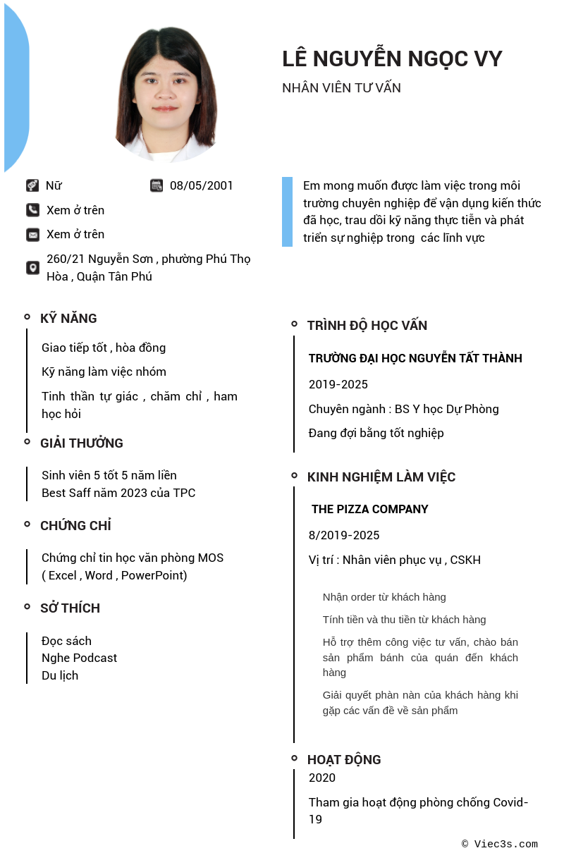 CV ứng viên
