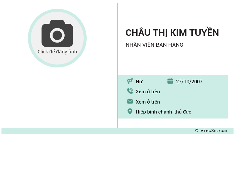 CV ứng viên