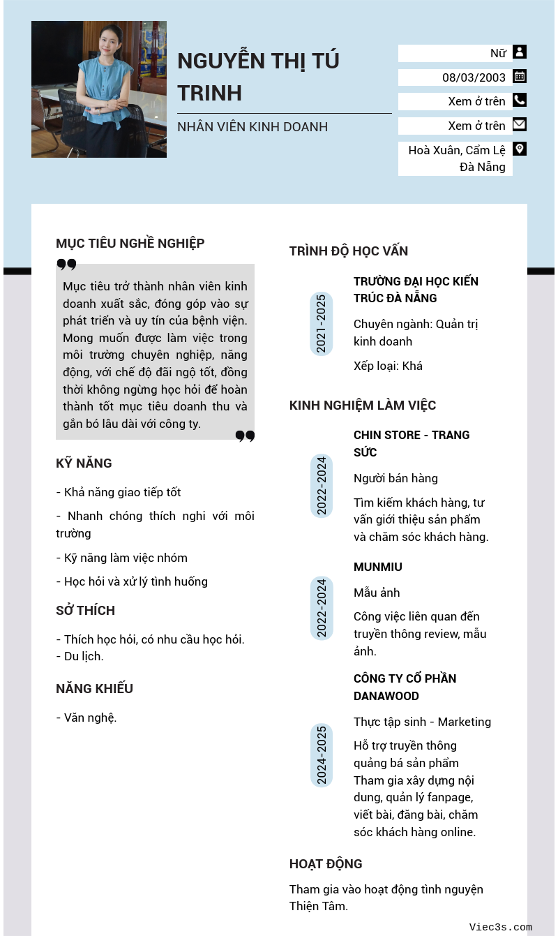 CV ứng viên