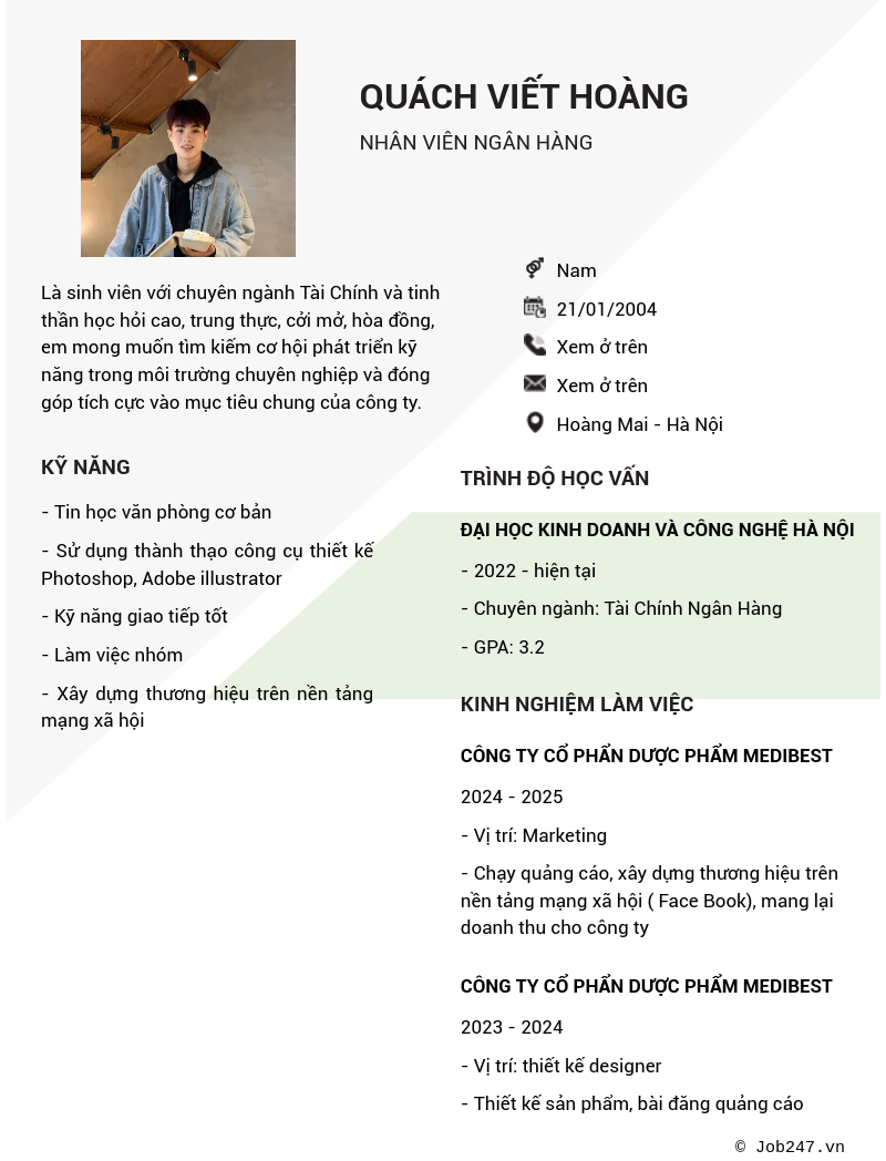 CV ứng viên