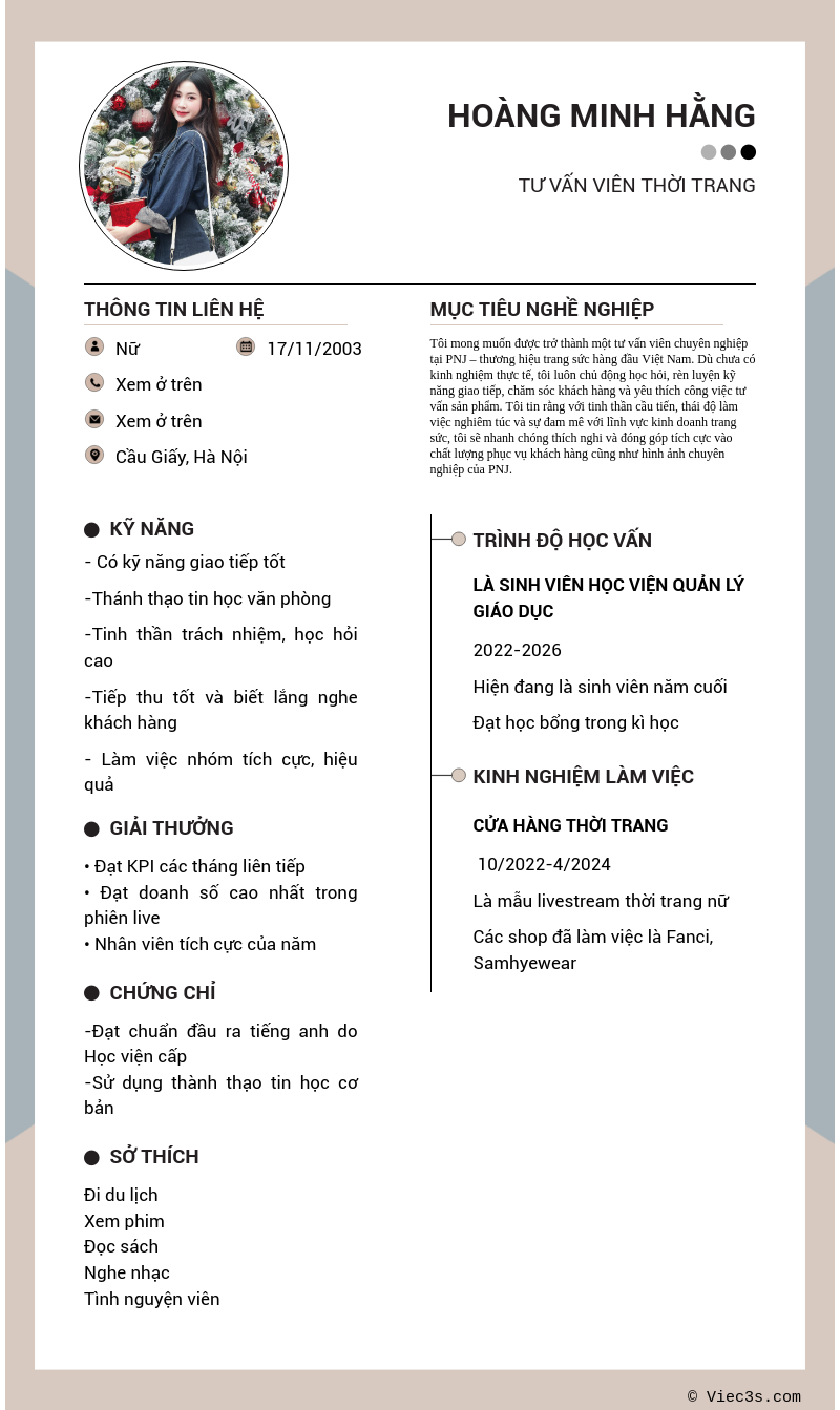 CV ứng viên
