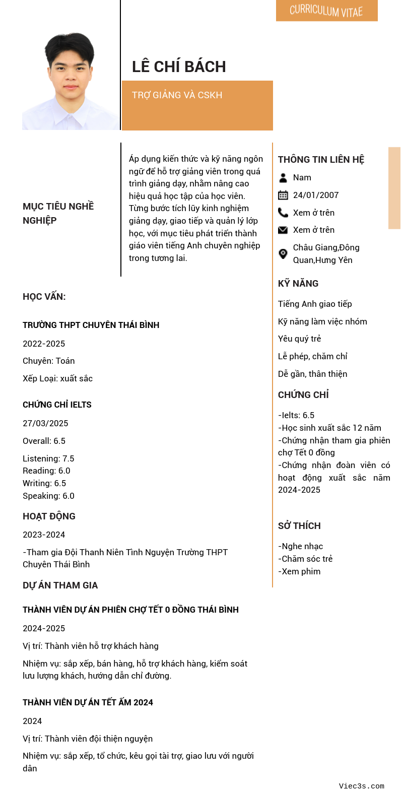 CV ứng viên