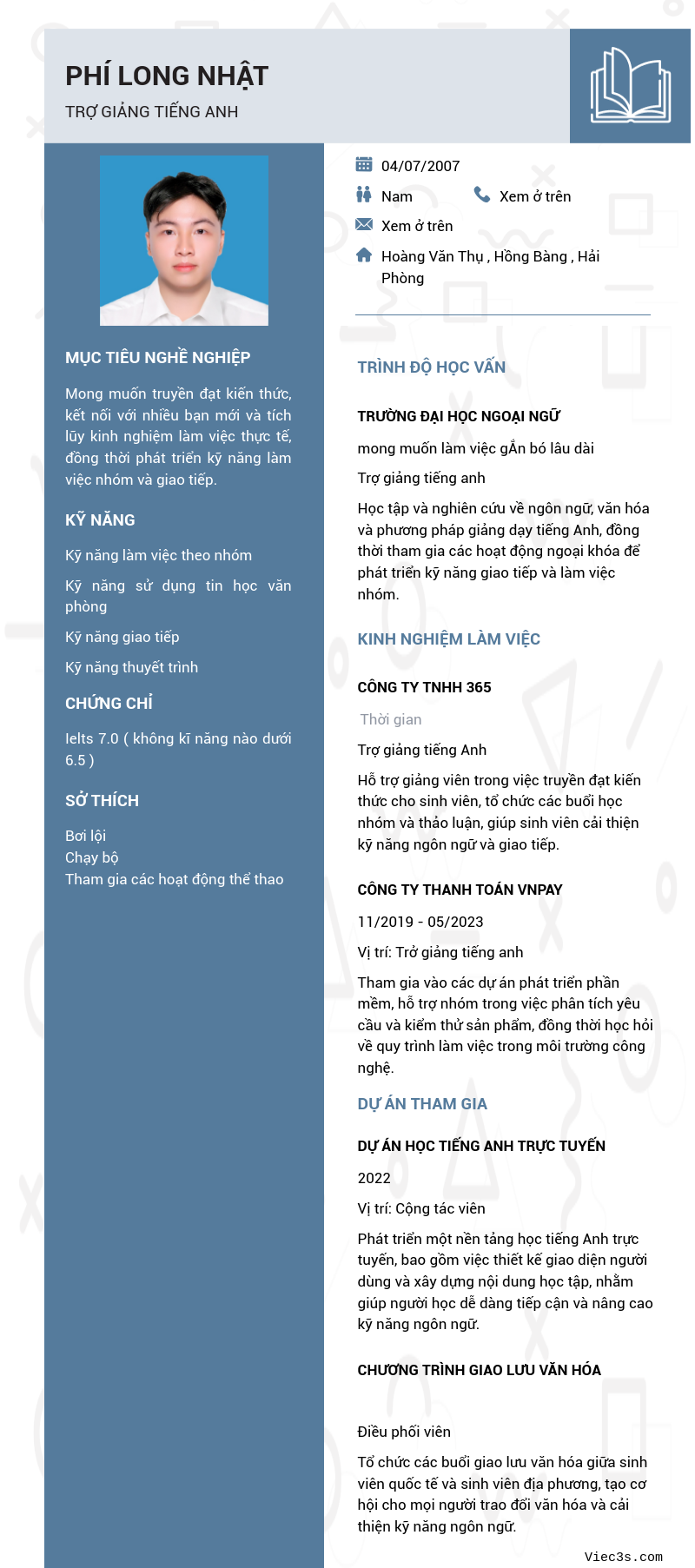 CV ứng viên