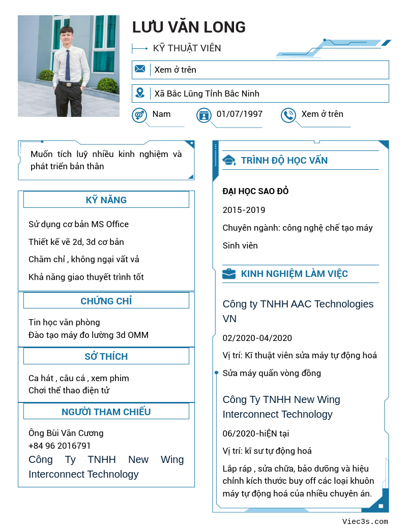 CV ứng viên