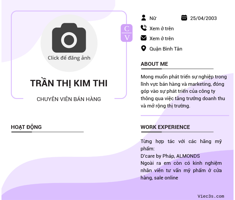 CV ứng viên