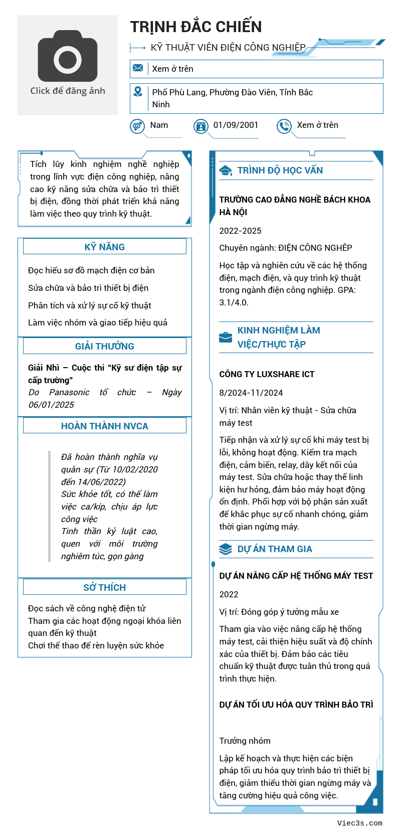 CV ứng viên