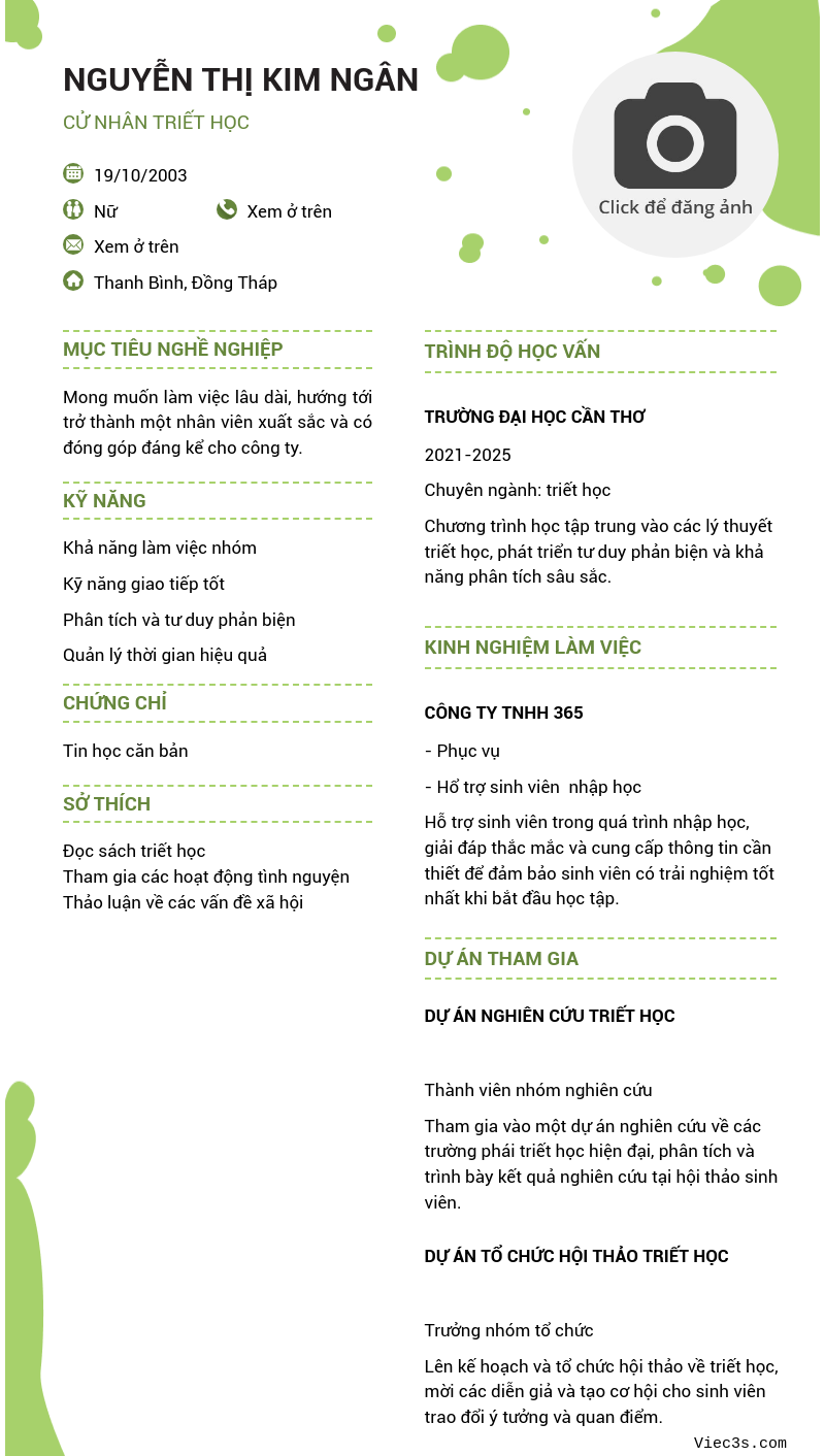 CV ứng viên