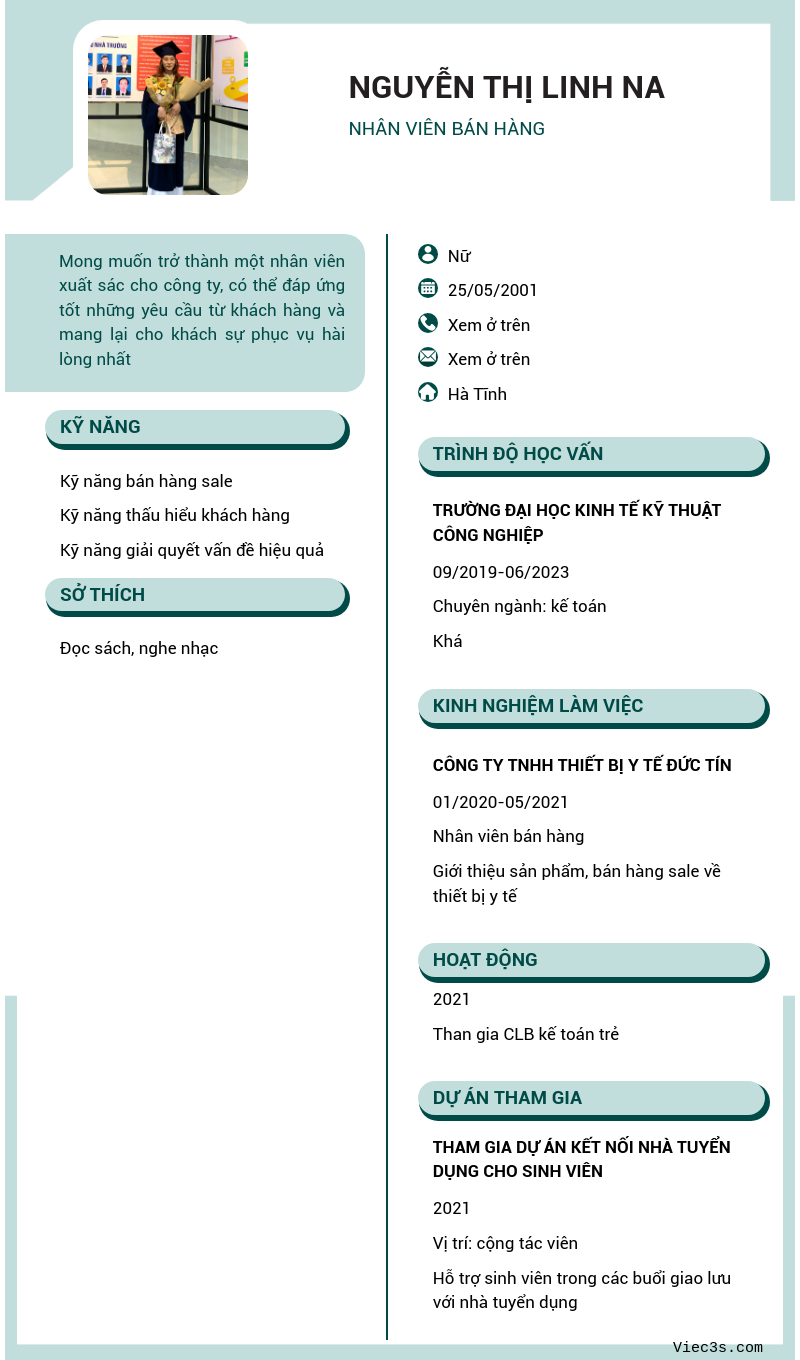 CV ứng viên