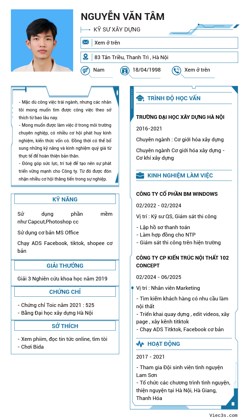 CV ứng viên