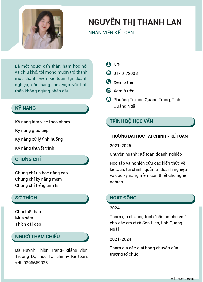 CV ứng viên