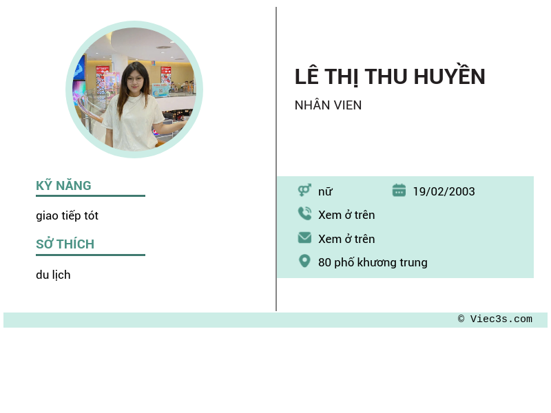 CV ứng viên